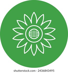 Sunflower Icon Design For Personal And Comercial Use