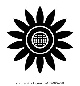 Sunflower Icon Design For Personal And Comercial Use