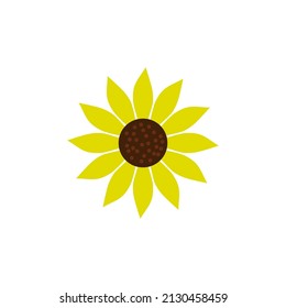 Sunflower icon design template illustration vector