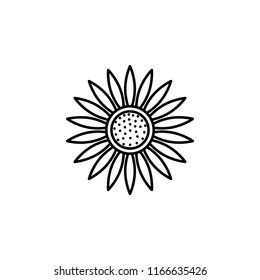 sunflower icon. Element of autumn icon for mobile concept and web apps. Thin line sunflower icon can be used for web and mobile