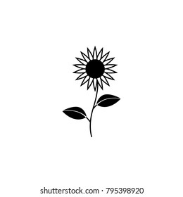 sunflower icon. Element of farming and garden icons. Premium quality graphic design icon. Signs, outline symbols collection icon for websites, web design, mobile app on white background