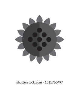 Sunflower icon. flat simple pictogram. vector illustration