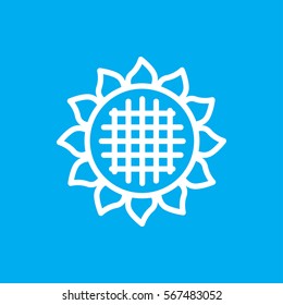 sunflower icon illustration isolated vector sign symbol
