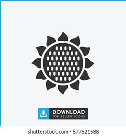 sunflower icon illustration isolated vector sign symbol