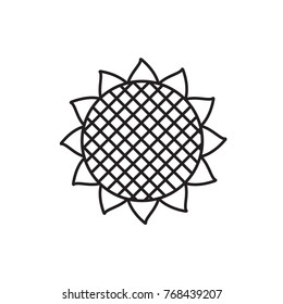 sunflower icon illustration isolated vector sign symbol