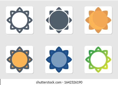 sunflower icon in isolated on white background. for your web site design, logo, app, UI. Vector graphics illustration and editable stroke. EPS 10.