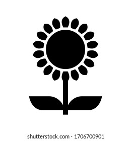 sunflower icon or logo isolated sign symbol vector illustration - high quality black style vector icons
