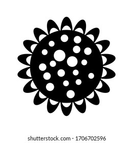 sunflower icon or logo isolated sign symbol vector illustration - high quality black style vector icons
