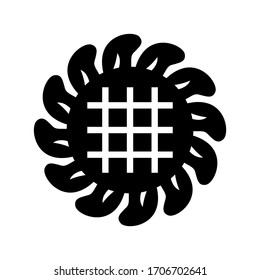sunflower icon or logo isolated sign symbol vector illustration - high quality black style vector icons
