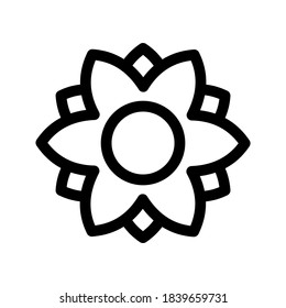 Sunflower icon or logo isolated sign symbol vector illustration - high quality black style vector icons
