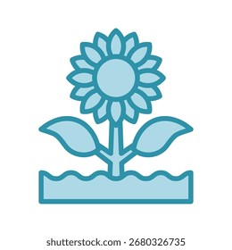 Ícone de girassol Mini ícone de ilustração. Use Para Conceitos Modernos, Impressão, Ui, Kit Ux, Desenvolvimento De Web E Aplicativos. Vetor Relacionado A Escritório, Educação, Exame E Muito Mais