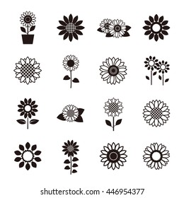 Sunflower Icon Set