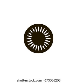 sunflower icon. sign design