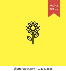 sunflower. sunflower icon. sign design. Vector EPS 10