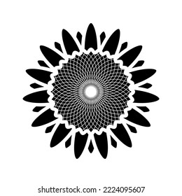 Icono de girasol. inicio de sesión para concepto móvil y diseño web. ilustración vectorial