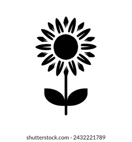 Sunflower icon. sign for mobile concept and web design. vector illustration