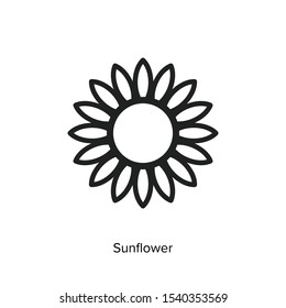 Sunflower Icon symbol premium quality