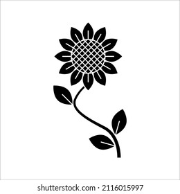 Sunflower Icon Symbol. Premium Quality In Trendy Style. vector illustration on white background