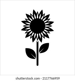 Sunflower Icon Symbol. Premium Quality In Trendy Style. vector illustration on white background