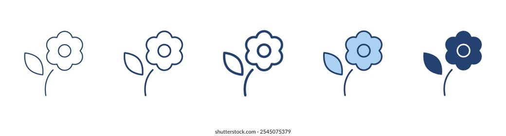 Sunflower icon Symbol set collection