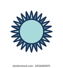 sunflower icon symbol vector template collection
