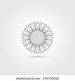 Sunflower icon - Vector