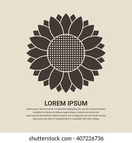 Sunflower icon - Vector