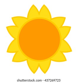 Sunflower icon vector