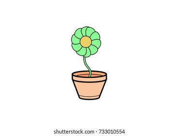sunflower icon vector 