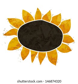 Sunflower icon. Vector art