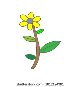 Sunflower icon vector design illustration