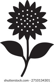 Icono de girasol – Ilustración vectorial