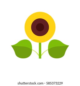 Sunflower icon. Vector illustration