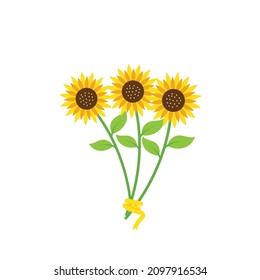 Sunflower icon vector illustration element design