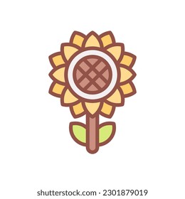sunflower icon for your website design, logo, app, UI.