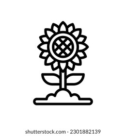 sunflower icon for your website, mobile, presentation, and logo design.