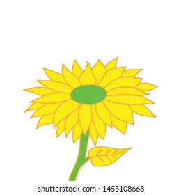 sunflower illustrations, suitable for creative logos, backgrounds, and plant icons