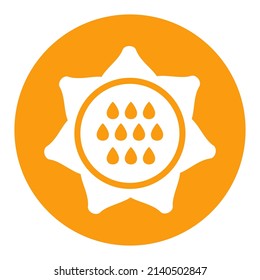 Sunflower isolated glyph icon. Agriculture sign. Graph symbol for your web site design, logo, app, UI. Vector illustration, EPS10.