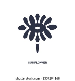 sunflower isolated icon. Simple element illustration from brazilia concept. sunflower editable logo symbol design on white background. Can be use for web and mobile.