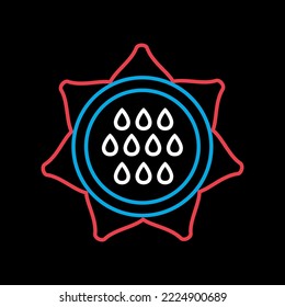 Sonnenblume einzeln auf schwarzem Hintergrund Symbol. Agrarzeichen. Graph Symbol für Web-Design, Logo, App, UI. Vektorgrafik, EPS10.