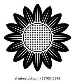 Sunflower isolated on white background