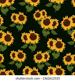 Sunflower Tile Images Stock Photos Vectors Shutterstock