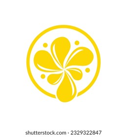 Sunflower Logo, Flower Garden Simple Design, Vector Illustration template