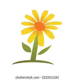 sunflower logo icon template 1