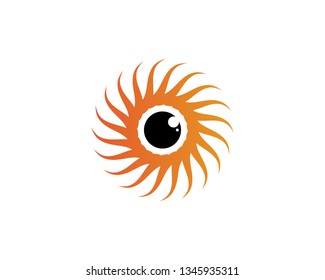 Sunflower logo icon vector illustration
