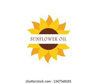 Sunflower Logo Icon Vector Illustration