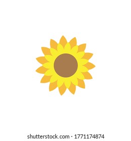 Sunflower logo icon vector illustration
