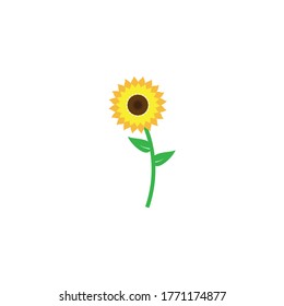 Sunflower logo icon vector illustration