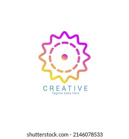 Sunflower logo icon vector unique illustration