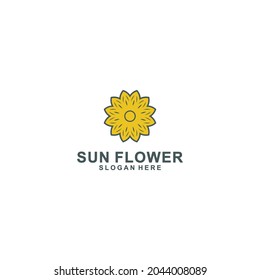 sunflower logo on white background